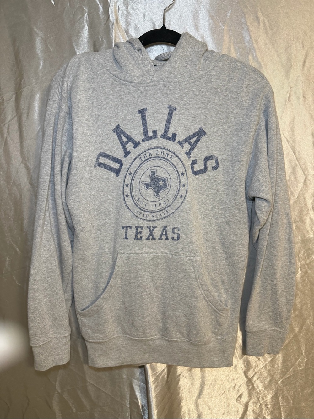 Dallas Texas Hoodie Pullover Lone Star State Travel Unisex Size Small